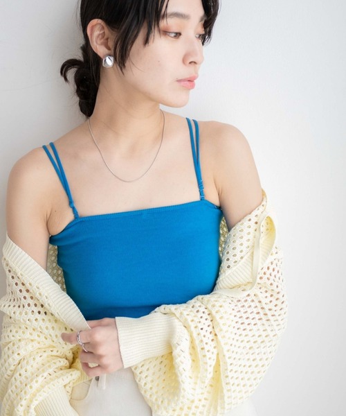 WEGO(ウィゴー)の「WEGO/マルチWAYカップインリブキャミソール(キャミソール・レディース・ホワイト/ブラック/アニマル/その他1/サックスブルー/ピンク/グリーン/ブラウン系その他/ブルー/ネイビー/ベージュ・SMALL/MEDIUM)」の8枚目の写真