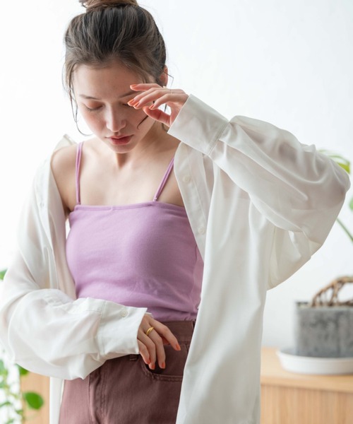 WEGO(ウィゴー)の「WEGO/マルチWAYカップインリブキャミソール(キャミソール・レディース・ホワイト/ブラック/アニマル/その他1/サックスブルー/ピンク/グリーン/ブラウン系その他/ブルー/ネイビー/ベージュ・SMALL/MEDIUM)」の17枚目の写真