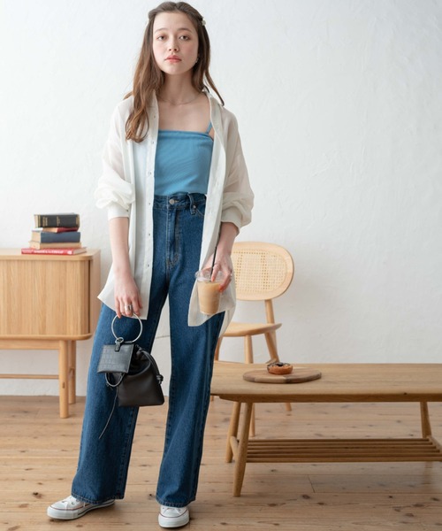 WEGO(ウィゴー)の「WEGO/マルチWAYカップインリブキャミソール(キャミソール・レディース・ホワイト/ブラック/アニマル/その他1/サックスブルー/ピンク/グリーン/ブラウン系その他/ブルー/ネイビー/ベージュ・SMALL/MEDIUM)」の14枚目の写真