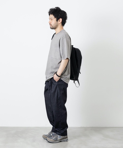 ATTACHMENT（アタッチメント）の「コットンジャージ ポケットレス S/S TEE  /  CO JERSEY POCKETLESS S/S TEE（Tシャツ/カットソー・メンズ・グレー/ブラック・2/1/3）」の10枚目の写真