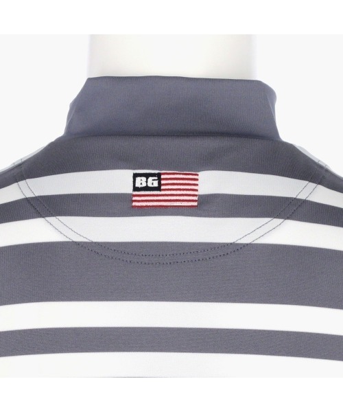 【ブリーフィングゴルフ】MENS STRIPE HIGH NECK