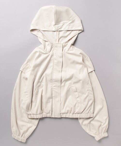 シャークスキンボリュームスリーブショート丈マウンテンパーカー（マウンテンパーカー）｜STYLEBLOCK（スタイルブロック）