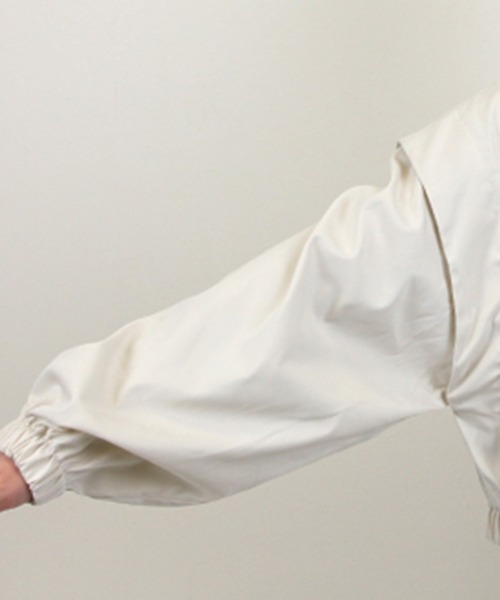 シャークスキンボリュームスリーブショート丈マウンテンパーカー（マウンテンパーカー）｜STYLEBLOCK（スタイルブロック）