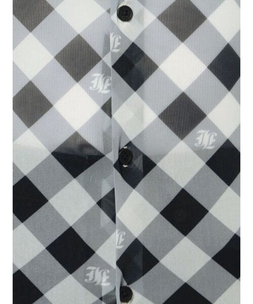 jouetie(ジュエティ)の「メッシュチェックカラートップス(シャツ/ブラウス・レディース・ブラック/レッド/ブルー・MEDIUM)」の7枚目の写真