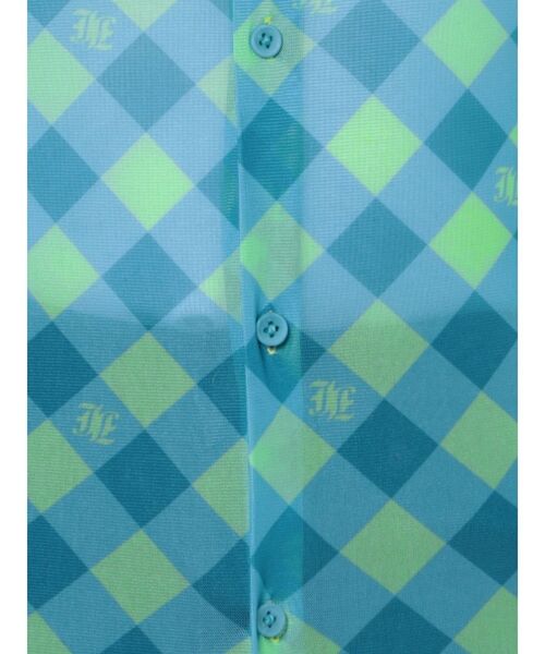 jouetie(ジュエティ)の「メッシュチェックカラートップス(シャツ/ブラウス・レディース・ブラック/レッド/ブルー・MEDIUM)」の8枚目の写真