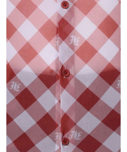 jouetie(ジュエティ)の「メッシュチェックカラートップス(シャツ/ブラウス・レディース・ブラック/レッド/ブルー・MEDIUM)」の9枚目の写真