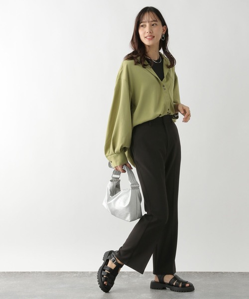 GLOBAL WORK（グローバルワーク）の「Beautee2WAYタンク/163479（タンクトップ・レディース・ブラック/ネイビー/オレンジ/アイボリー/モカ/オフホワイト/ブラウン・MEDIUM/LARGE）」の18枚目の写真