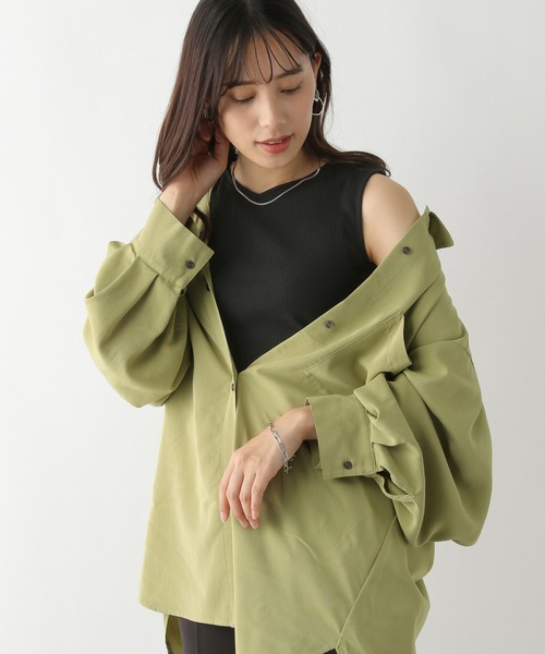 GLOBAL WORK（グローバルワーク）の「Beautee2WAYタンク/163479（タンクトップ・レディース・ブラック/ネイビー/オレンジ/アイボリー/モカ/オフホワイト/ブラウン・MEDIUM/LARGE）」の20枚目の写真