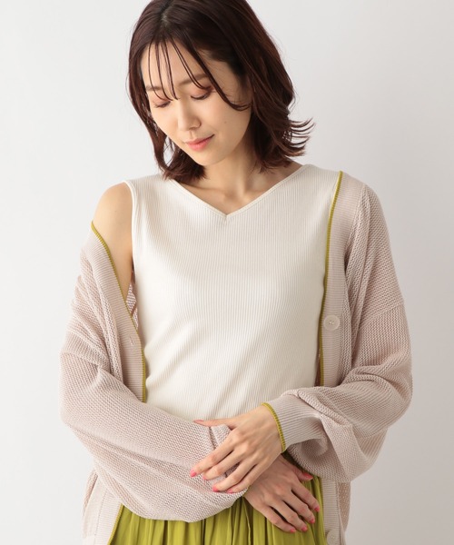 GLOBAL WORK（グローバルワーク）の「Beautee2WAYタンク/163479（タンクトップ・レディース・ブラック/ネイビー/オレンジ/アイボリー/モカ/オフホワイト/ブラウン・MEDIUM/LARGE）」の14枚目の写真