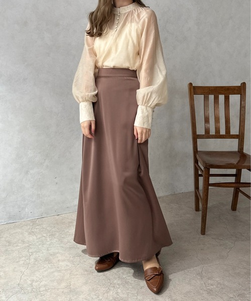 apres jour clair(アプレジュールクレア)の「【apres jour clair】レースシフォンチュニックブラウス【ZOZOTOWN限定アイテム】(シャツ/ブラウス・レディース・ピンクベージュ/アイボリー/サックスブルー・X-LARGE/フリー)」の12枚目の写真