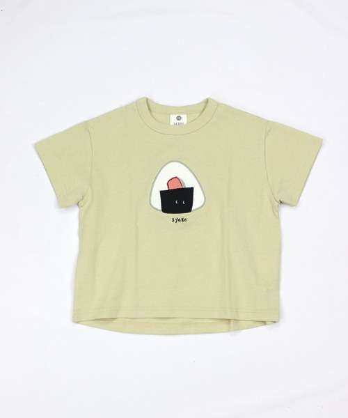 SKAPE（エスケープ）の「ﾀﾍﾞﾓﾉTｼｬﾂ（Tシャツ/カットソー・キッズ・グリーン/ブルー/ベージュ・80ｃｍ/90cm/100cm/110cm/120cm/130cm）」の2枚目の写真