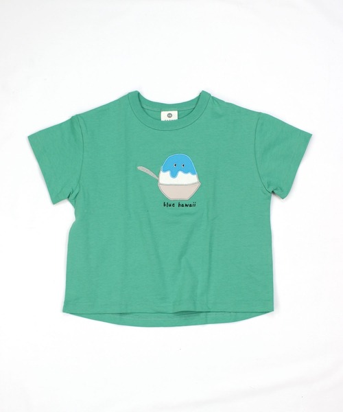 SKAPE（エスケープ）の「ﾀﾍﾞﾓﾉTｼｬﾂ（Tシャツ/カットソー・キッズ・グリーン/ブルー/ベージュ・80ｃｍ/90cm/100cm/110cm/120cm/130cm）」の3枚目の写真