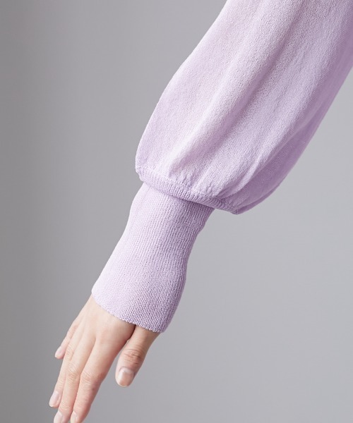 miclat（ミクラ）の「大きいサイズ　ロング丈サイドスリットカーディガン　miclat（カーディガン/ボレロ・レディース・ラベンダー/ミント/ブラック・L/LL/3L/4L/5L）」の4枚目の写真