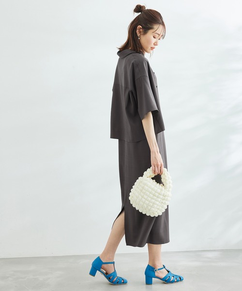 ROPE' PICNIC（ロペピクニック）の「SETアイテム/シャツ+キャミワンピース（ワンピース・レディース・チャコールグレー/ベージュ・38）」の3枚目の写真