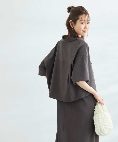 ROPE' PICNIC（ロペピクニック）の「SETアイテム/シャツ+キャミワンピース（ワンピース・レディース・チャコールグレー/ベージュ・38）」の21枚目の写真