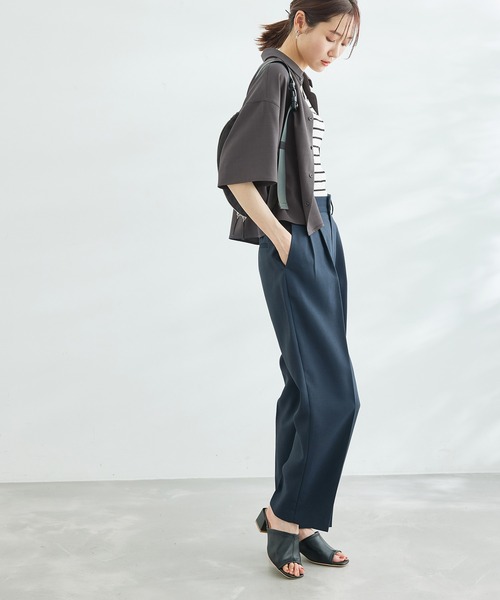 ROPE' PICNIC（ロペピクニック）の「SETアイテム/シャツ+キャミワンピース（ワンピース・レディース・チャコールグレー/ベージュ・38）」の10枚目の写真