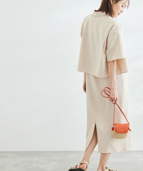 ROPE' PICNIC（ロペピクニック）の「SETアイテム/シャツ+キャミワンピース（ワンピース・レディース・チャコールグレー/ベージュ・38）」の16枚目の写真