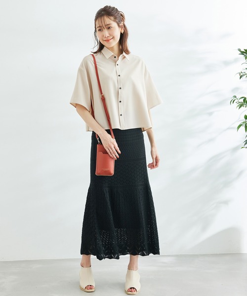 ROPE' PICNIC（ロペピクニック）の「SETアイテム/シャツ+キャミワンピース（ワンピース・レディース・チャコールグレー/ベージュ・38）」の11枚目の写真