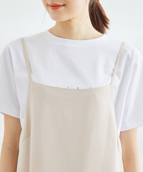 ROPE' PICNIC（ロペピクニック）の「SETアイテム/シャツ+キャミワンピース（ワンピース・レディース・チャコールグレー/ベージュ・38）」の13枚目の写真