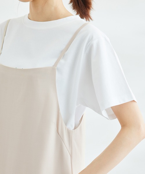 ROPE' PICNIC（ロペピクニック）の「SETアイテム/シャツ+キャミワンピース（ワンピース・レディース・チャコールグレー/ベージュ・38）」の7枚目の写真