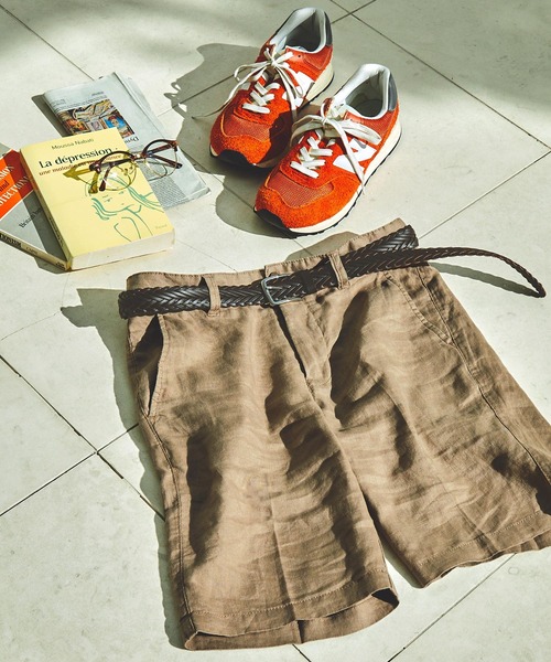 EMMA CLOTHES（エマクローズ）の「シンセティックレザーミックスメッシュベルト EMMA CLOTHES（ベルト・メンズ・ブラック系1/キャメル/ブラウン系1/ダークブラウン/ブラック・FREE）」の8枚目の写真