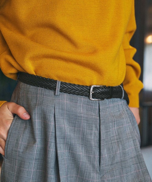 EMMA CLOTHES（エマクローズ）の「シンセティックレザーミックスメッシュベルト EMMA CLOTHES（ベルト・メンズ・ブラック系1/キャメル/ブラウン系1/ダークブラウン/ブラック・FREE）」の15枚目の写真