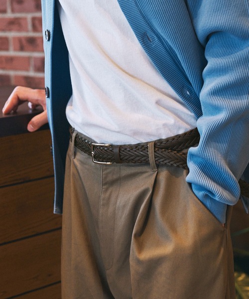 EMMA CLOTHES（エマクローズ）の「シンセティックレザーミックスメッシュベルト EMMA CLOTHES（ベルト・メンズ・ブラック系1/キャメル/ブラウン系1/ダークブラウン/ブラック・FREE）」の21枚目の写真