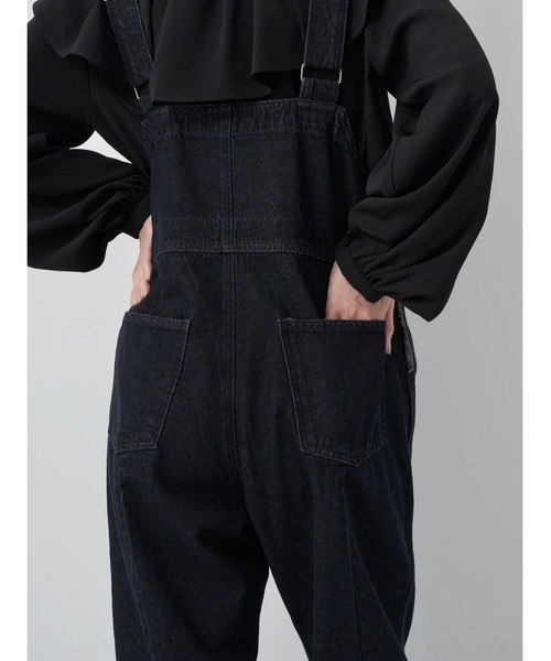 earth music&ecology(アースミュージックアンドエコロジー)の「オーバーオールデニム(サロペット/オーバーオール・レディース・アイボリー/ダークインディゴブルー・M/S)」の17枚目の写真