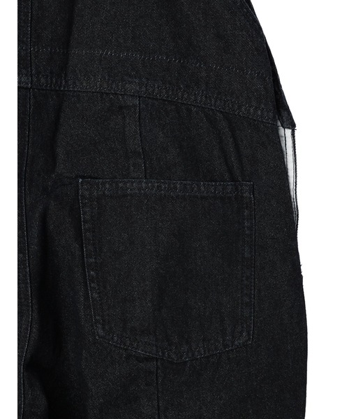 earth music&ecology(アースミュージックアンドエコロジー)の「オーバーオールデニム(サロペット/オーバーオール・レディース・アイボリー/ダークインディゴブルー・M/S)」の12枚目の写真