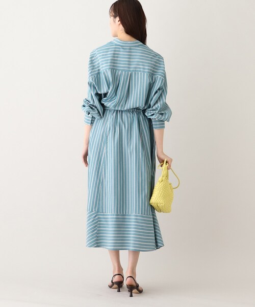 UNTITLED(アンタイトル)の「【1枚でも羽織でも】ストライプ柄 レギュラーカラーシャツ(シャツ/ブラウス・レディース・モスグリーン系2/ブルー系7/グレー系7・00/02/04/44/48)」の19枚目の写真