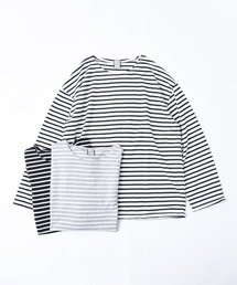folka | 【folka】ワイドシルエットボーダーロングTシャツ/長袖(Tシャツ/カットソー)