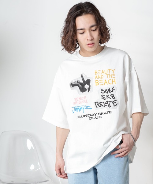 WEGO(ウィゴー)の「∴WEGO/【一部店限定】別注JIMMY’ZグラフィックT(Tシャツ/カットソー・メンズ・ホワイト系その他/ホワイト/ブラック系その他/ブラック・LARGE/MEDIUM)」の13枚目の写真