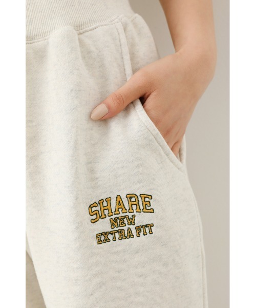 RODEO CROWNS WIDE BOWL(ロデオクラウンズワイドボウル)の「SHARE スウェットショートパンツ(スウェットパンツ・レディース・アイボリー/ブラック/グリーン・MEDIUM/LARGE)」の6枚目の写真