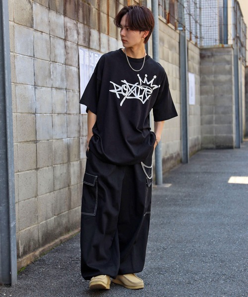 SPINNS（スピンズ）の「【ビッグシルエット】ROYALYロゴ Tシャツ（T