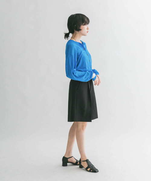 KBF(ケイビーエフ)の「2WAYシアーニットカーディガン(カーディガン/ボレロ・レディース・ブルー/オレンジ系その他/ブラック・ONE)」の10枚目の写真