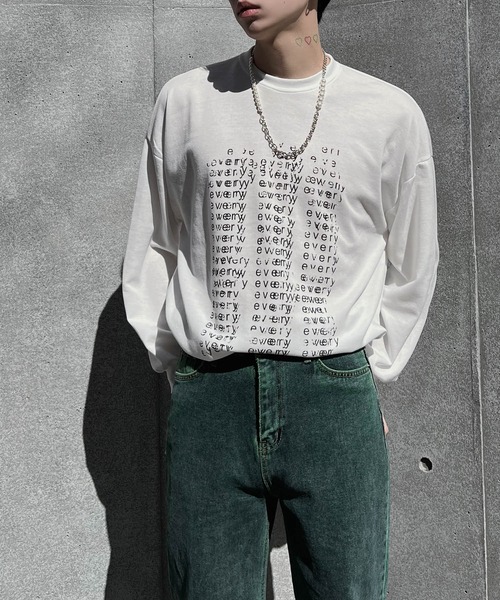 Figments（フィグメンツ）の「everyロンT（Tシャツ/カットソー・レディース・ブラック/ホワイト・FREE）」の3枚目の写真