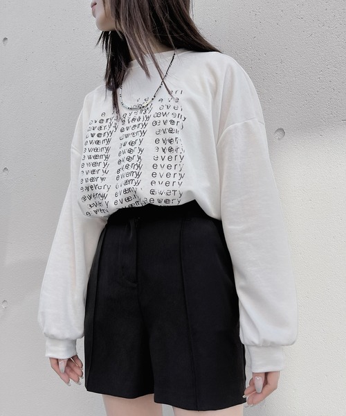 Figments（フィグメンツ）の「everyロンT（Tシャツ/カットソー・レディース・ブラック/ホワイト・FREE）」の5枚目の写真