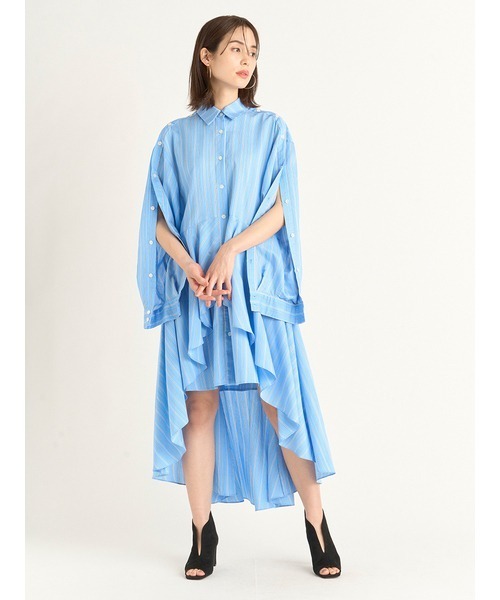 snidel フィッシュテールシャツワンピース 0 XS 新品 セール】フィッシュテールシャツワンピース（ワンピース