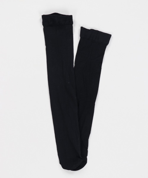 SPINNS（スピンズ）の「【ミニスカには必須！程よい透け感◎】シアー素材 ナイロンハイソックス（ソックス/靴下・レディース・ブラック/ホワイト・ONESIZE）」の10枚目の写真