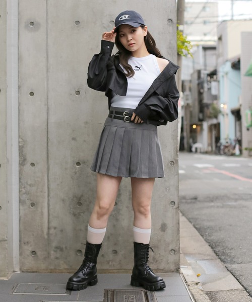 SPINNS（スピンズ）の「【ミニスカには必須！程よい透け感◎】シアー