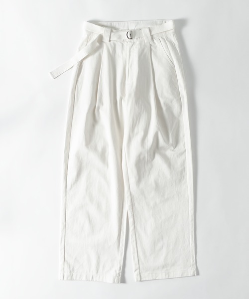 MUHET（ミュエータ）の「ベルト付きチノパンツ（チノパンツ・レディース・オフホワイト/ネイビー/ベージュ・SMALL/MEDIUM/X-LARGE）」の13枚目の写真