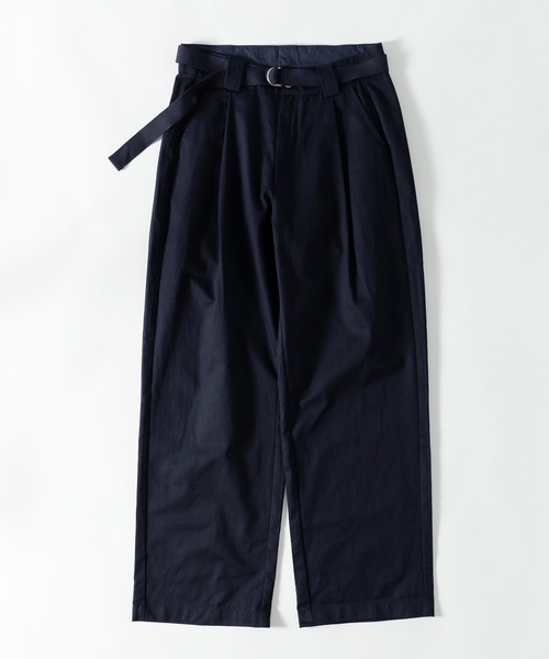 MUHET（ミュエータ）の「ベルト付きチノパンツ（チノパンツ・レディース・オフホワイト/ネイビー/ベージュ・SMALL/MEDIUM/X-LARGE）」の4枚目の写真
