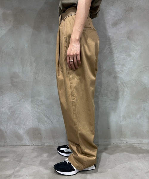 MUHET（ミュエータ）の「ベルト付きチノパンツ（チノパンツ・レディース・オフホワイト/ネイビー/ベージュ・SMALL/MEDIUM/X-LARGE）」の10枚目の写真