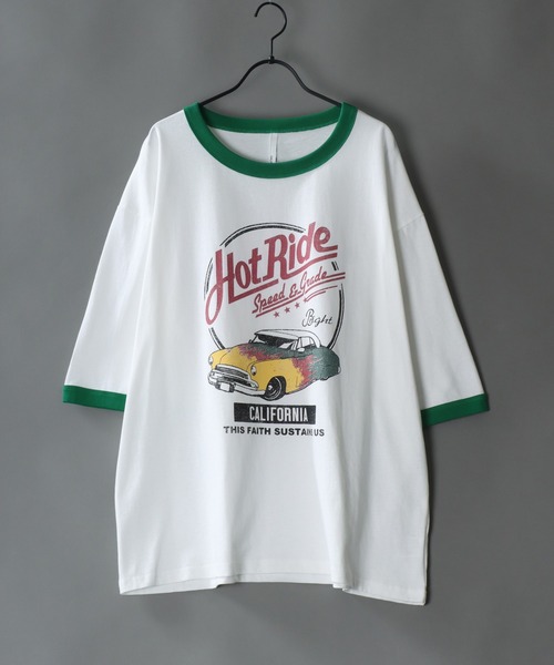 SITRY(シトリー)の「Big silhouette vintage print Ringer T-shirt/アメリカン ヴィンテージプリント リンガー ラグラン Tシャツ(Tシャツ/カットソー・メンズ・ネイビー/グリーン/グリーン系その他/ブルー系その他/ホワイト系その他/ブラック系その他/ブラック/ホワイト/ブラック系その他2/ホワイト系その他2/ブラック系その他3/ホワイト系その他4/レッド系その他2/グリーン系その他4/グリーン系その他2/グリーン系その他3/レッド/ホワイト系その他3/レッド系その他/ブラック系その他4/ホワイト系その他5/レッド系その他3・S/M/L/XL)」の14枚目の写真