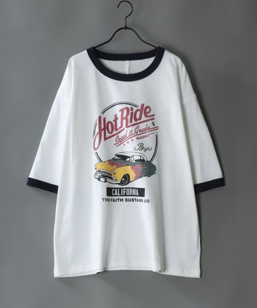 SITRY(シトリー)の「Big silhouette vintage print Ringer T-shirt/アメリカン ヴィンテージプリント リンガー ラグラン Tシャツ(Tシャツ/カットソー・メンズ・ネイビー/グリーン/グリーン系その他/ブルー系その他/ホワイト系その他/ブラック系その他/ブラック/ホワイト/ブラック系その他2/ホワイト系その他2/ブラック系その他3/ホワイト系その他4/レッド系その他2/グリーン系その他4/グリーン系その他2/グリーン系その他3/レッド/ホワイト系その他3/レッド系その他/ブラック系その他4/ホワイト系その他5/レッド系その他3・S/M/L/XL)」の18枚目の写真