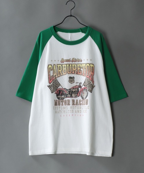 SITRY(シトリー)の「Big silhouette vintage print Ringer T-shirt/アメリカン ヴィンテージプリント リンガー ラグラン Tシャツ(Tシャツ/カットソー・メンズ・ネイビー/グリーン/グリーン系その他/ブルー系その他/ホワイト系その他/ブラック系その他/ブラック/ホワイト/ブラック系その他2/ホワイト系その他2/ブラック系その他3/ホワイト系その他4/レッド系その他2/グリーン系その他4/グリーン系その他2/グリーン系その他3/レッド/ホワイト系その他3/レッド系その他/ブラック系その他4/ホワイト系その他5/レッド系その他3・S/M/L/XL)」の13枚目の写真