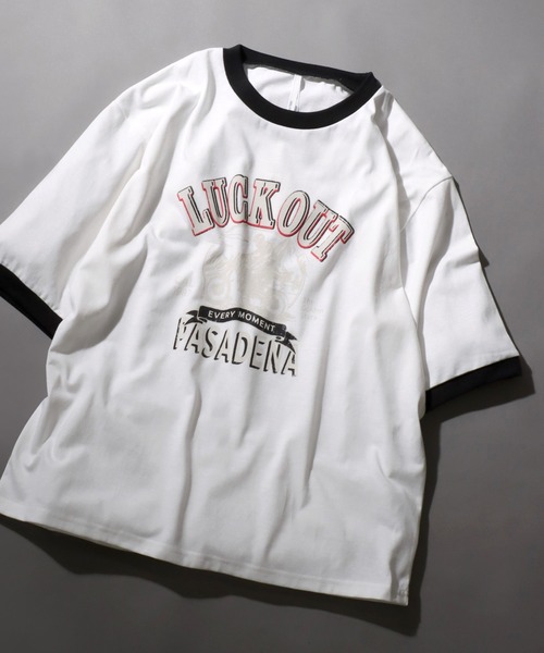 SITRY(シトリー)の「Big silhouette vintage print Ringer T-shirt/アメリカン ヴィンテージプリント リンガー ラグラン Tシャツ(Tシャツ/カットソー・メンズ・ネイビー/グリーン/グリーン系その他/ブルー系その他/ホワイト系その他/ブラック系その他/ブラック/ホワイト/ブラック系その他2/ホワイト系その他2/ブラック系その他3/ホワイト系その他4/レッド系その他2/グリーン系その他4/グリーン系その他2/グリーン系その他3/レッド/ホワイト系その他3/レッド系その他/ブラック系その他4/ホワイト系その他5/レッド系その他3・S/M/L/XL)」の6枚目の写真
