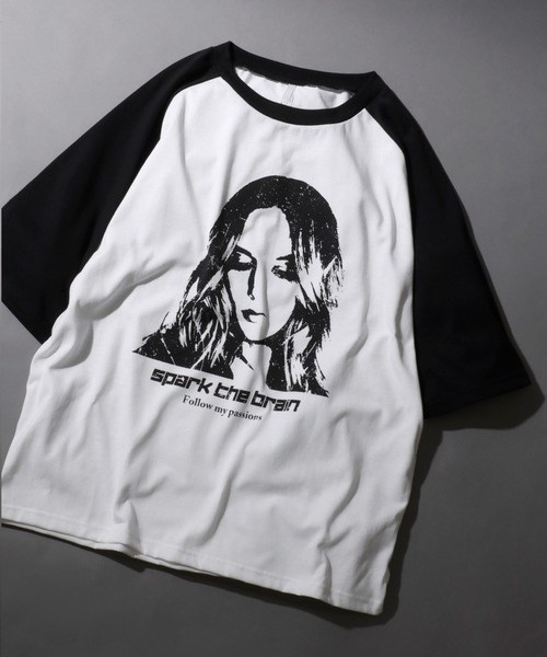 SITRY(シトリー)の「Big silhouette vintage print Ringer T-shirt/アメリカン ヴィンテージプリント リンガー ラグラン Tシャツ(Tシャツ/カットソー・メンズ・ネイビー/グリーン/グリーン系その他/ブルー系その他/ホワイト系その他/ブラック系その他/ブラック/ホワイト/ブラック系その他2/ホワイト系その他2/ブラック系その他3/ホワイト系その他4/レッド系その他2/グリーン系その他4/グリーン系その他2/グリーン系その他3/レッド/ホワイト系その他3/レッド系その他/ブラック系その他4/ホワイト系その他5/レッド系その他3・S/M/L/XL)」の7枚目の写真