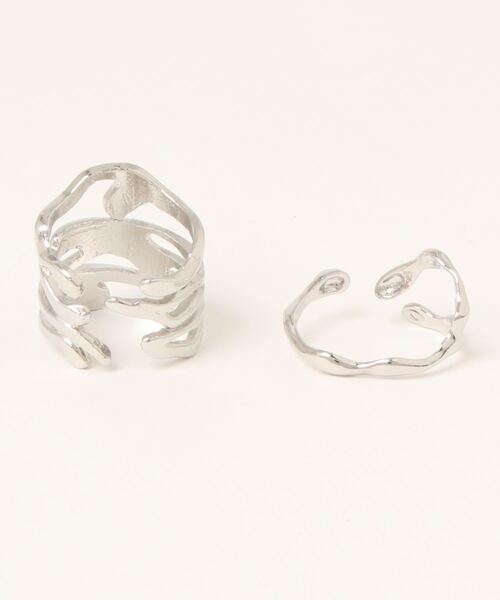Mayree(メイリー)の「【float】スパイラルウエーブ シルバー リング セット(リング・レディース・シルバー・FREE)」の3枚目の写真