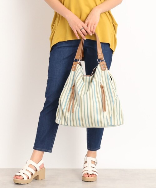 SHOO・LA・RUE(シューラルー)の「◆バルーントートバッグ(トートバッグ・レディース・グレー/ブラック系2/ブルー系2/ベージュ・00)」の4枚目の写真